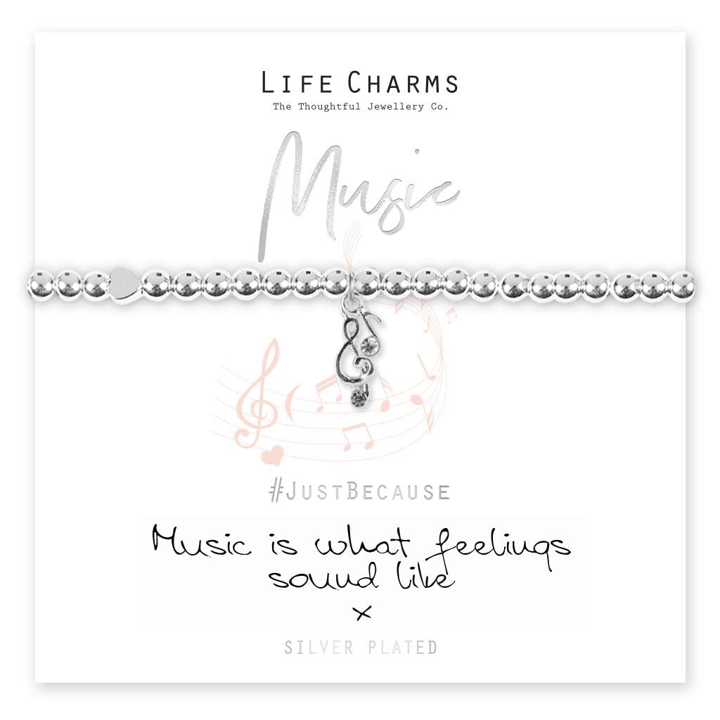 Life Charms Music Is What Feelings Sound Like Bracelet