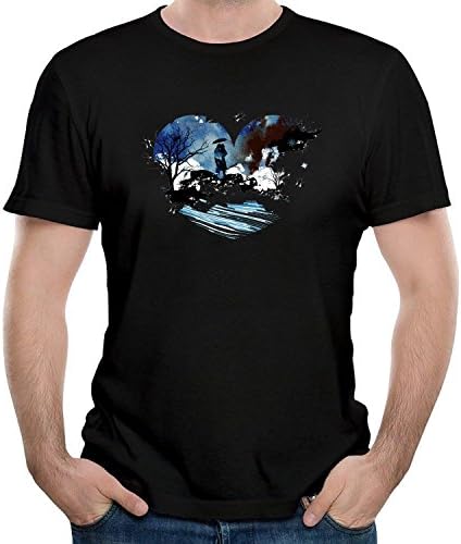 BISHEN Men's Be threen How threeard Black Flies Classics t Shirts Medium