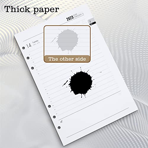 2023 A5 Monthly Planner Refill Paper 352 Pages Hourly Daily Daytimer