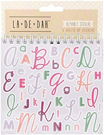 La De Dah Scrapbook Creative Alphabet Assorted Colours Sticker Flip Book