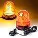 Xprite Super Bright Amber/Yellow Rotating Revolving LED Beacon Strobe Light，with Magnetic Mount, 60LEDs 15W Emergency Warning Caution Flashing Light for Snow Plow Truck UTV 12v Vehicle
