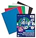 Pacon Glitter Construction Paper Pad, 5 Assorted Colors, 9