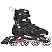 Rollerblade Zetrablade Skate - 4x80mm/84A Wheels - SG 5 Performance Bearings - Black/Red - US Men's 9 (27.0)
