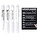 OrliverHL 3PCS/Set Chalk Color Marker White Liquid Ink Pen Liquid Clean Chalk Eraser Handwriting Blackboard Pen Used on Chalkboard, Windows, Blackboard, Labels & Cafe Office Supplies