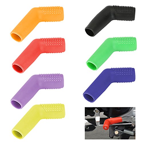 ECLEAR 1 Set Universal Motorcycle Shift Lever Sock Silicone Boot Shoe Protective Case Cover - Black