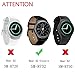 Lwsengme Galaxy Watch(42mm) Bands for Women, 20mm Stainless Steel Bands for Samsung Gear S2 Classic(SM-R732) Galaxy Watch Active (40mm)& Amazfit Bip Smartwatch