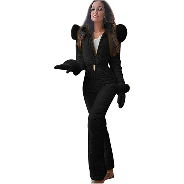 Traje De Esquí De Una Pieza Para Mujer - Mono De Nieve Con Capucha, Cálido E Impermeable, Para Deportes De Invierno