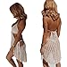 Zmart Women's Sexy See Through Crochet Halter Cover Ups Dress Monokini Beach Swimwear