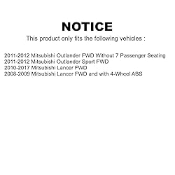 Front Rear Wheel Bearing And Hub Assembly Kit For