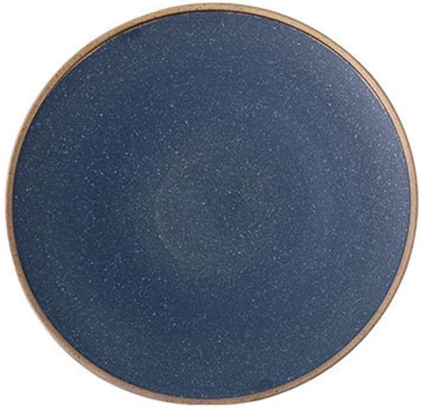Bowl Round Snack Plate High Edges Ceramic Steak Plate Nordic Style Creative Porcelain Household Dinner Dish for Fruit Cheese Dessert Lunch Multipurpose Ceramic Tableware (10inch) AB-Grade Porcelain &