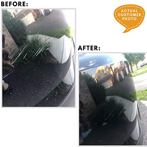 Carfidant Black Car Scratch Remover - Ultimate Scratch and Swirl Remover for Black and Dark Paints- Solvent & Paint Restorer - Repair Paint Scratches, Scratches, Water Spots! Car Polish Buffer Kit