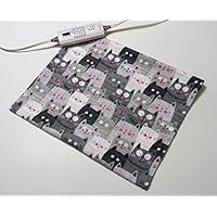 Replacement Cover for 12&rdquo; x 15&rdquo; Heating Pad ~ Heating Pad Cover ~ Cover Only ~ Happy Cats Print