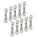 Tebery 10 Pack Boat Top Pad Eye, Stainless Steel Bimini Boats Top Eye Strap with Screws, Sturdy Tie Down Anchors Hardware, Kayak Deck Loops for Boat Canoe Rigging