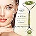 Gendra Jade Roller For Face | Face Massager 100 Real Natural Jade Roller | Face Roller For Eye, Neck, Body | Face Anti Aging Massager For Wrinkles, Puffiness, Lymph Drainage | Noiseless Jade Roller