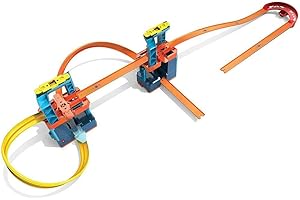 Hot Wheels Track Builder Unlimited Ultra Stackable Booster Kit Motorized Set 5 Plus Configurations Stunt Parts Compatible id Gift idea for Kids 6 7 8 9 10 and Older