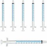 Elimedical 1ml Oral Syringe, Slip Tip, Without Needle, for Medication or Liquid Dispension, 1cc (1ml), 100 per Box, Clear, 01PC