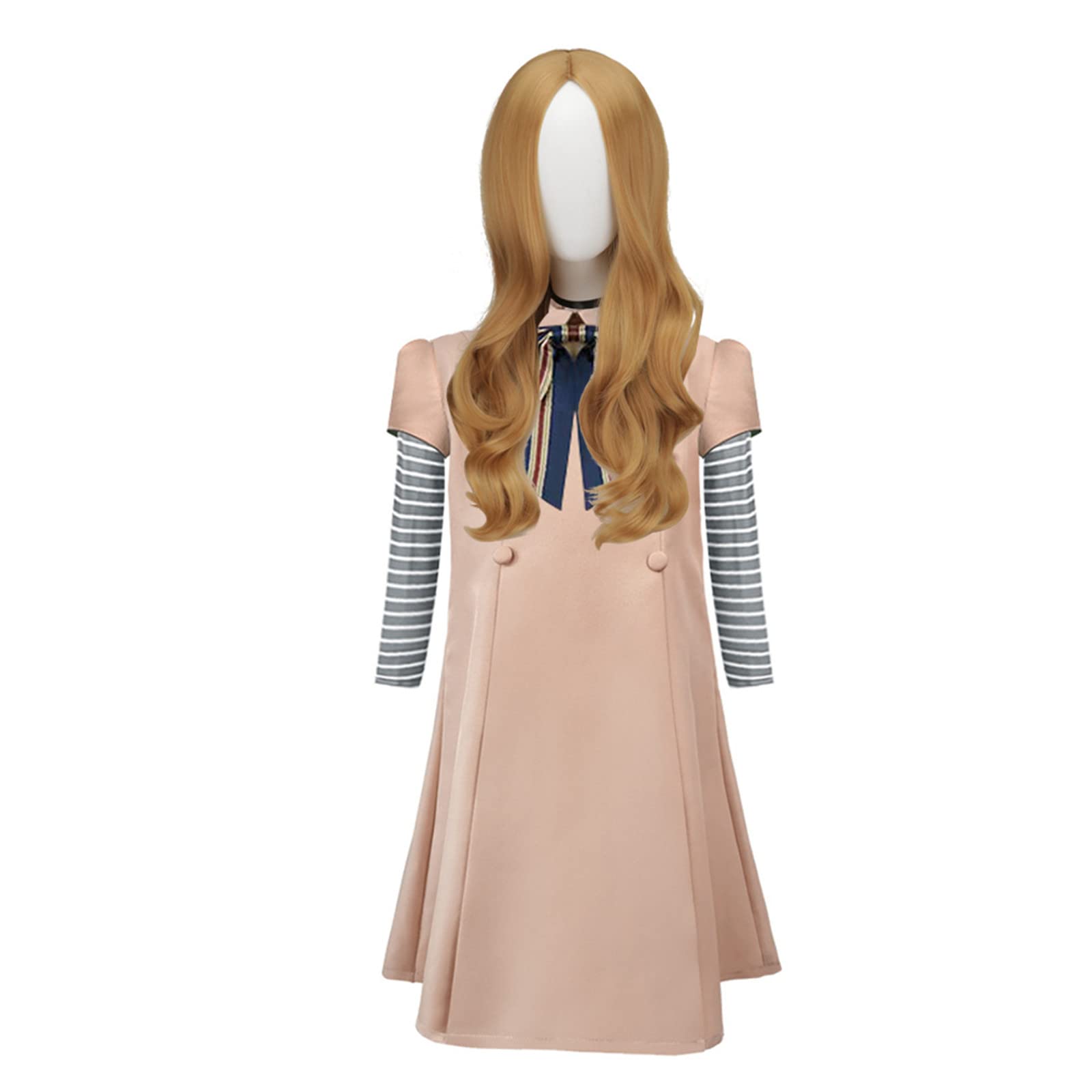 Tangsenyu Scary Doll Costume Dress for Kids Girls Halloween Dresses