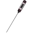 Cooking Thermometer, Kitchen Electronic Digital Thermometer Food Probe for Meat Water Milk - Black