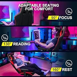 GTRACING Gaming Chair with Footrest, Ergonomic