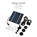 EEEKit Solar Fountain Pump, 1.2W Solar Powered Water Fountain Panel Kit for Birdbath, Pond, Pool, Garden Fish Tank and Lawn(9.9FT Cord)