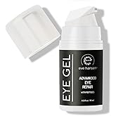 Eve Hansen Anti-Aging Eye Gel with Peptides | Under-Eye Cream With Plant Stem Cells, Hyaluronic Acid, Vitamin E | Cruelty-Free, Vegan, Made in USA .5 oz