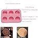 X-Haibei Round Mooncake Chocolate Glycerin Soap Lotion Bar Silicone Mold Pan 2oz per Cell