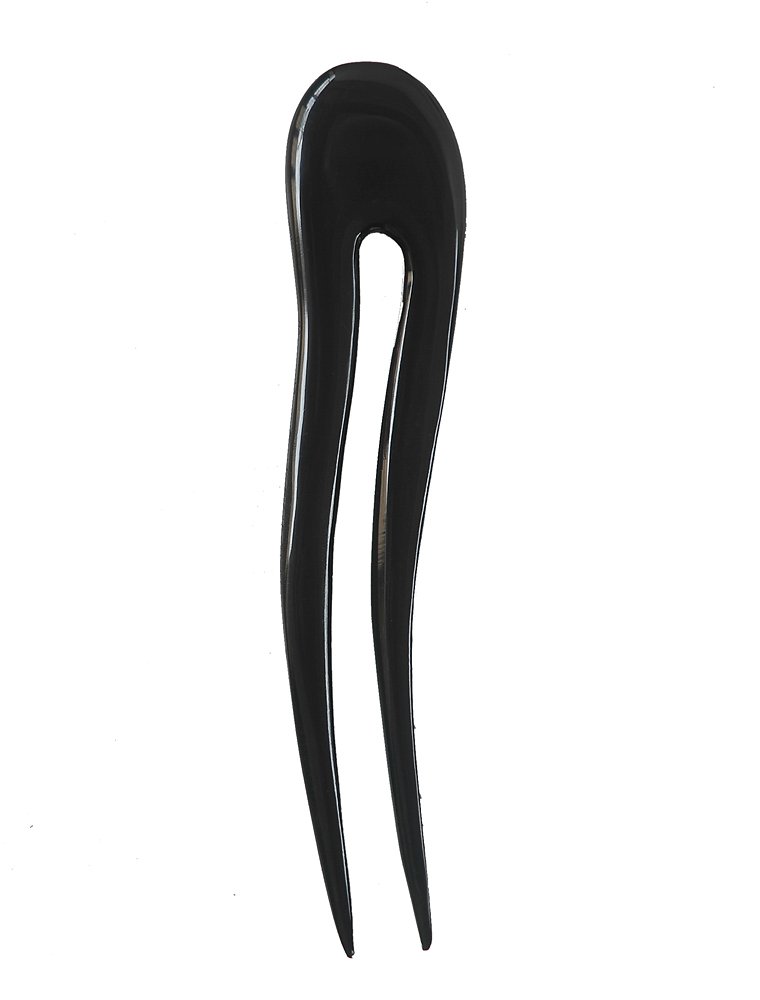 Marycrafts Wavy Buffalo Horn Hair Clip - 1pc, 12.8cm x 2.7cm, Women's Hair Accessory — image 1