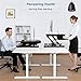 Standing Desk Converter Computer Workstation Adjustable Height Desk Home Office Desk Sit Stand Desk Dual Laptop Monitor Riser (Black)