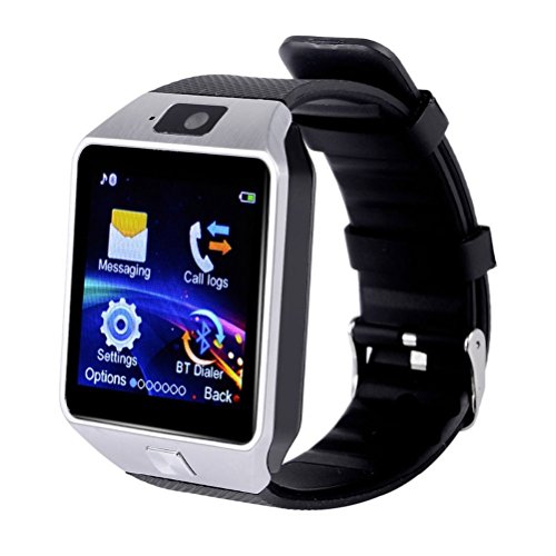 Corelink dz30 [CE RoHs Approval] DZ09 Bluetooth Smart Watch, Anti-Lost, Touch Screen, Wrist Wrap Watch, Phone Pedometer with Camera TF Card Solt for Android Phone - Black