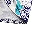 Dokotoo Womens Casual Ladies Summer Floral Print V Neck Cuffed Sleeve Cotton Blouses Tops Shirt Purple Large