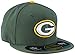 NFL Mens Green Bay Packers On Field 5950 Dark Green Game Cap By New Era