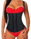 Camellias Latex Waist Trainer Corset Shapewear Waist Cincher Belt Body Shaper