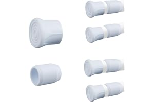 INCREWAY Rod End Caps, 8 Set Tension Rods End Cap Anti-Skid Non-Slip Waterproof Anticorrosion Cap Fit for 10-13mm Telescopic Poles