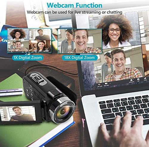 Compact digital camcorder with a price of $59.99 as of August 9, 2023, featuring various functions.