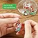 Wine Glass Charms Cute Wine Glass Tags Christmas Themed Wine Glass Markers for Christmas Party Favors Supplies (Style A, 24 Pieces)