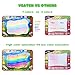 VSATEN Doodle Drawing Mat, Aqua Magic Water Mat Coloring 7 Rainbow Painting Board Toddler Toys Educational Learning Birthday Gift Travel Toy for Age 2 3 4 5 6 7 Year Old Girls Boys Kids 39.5