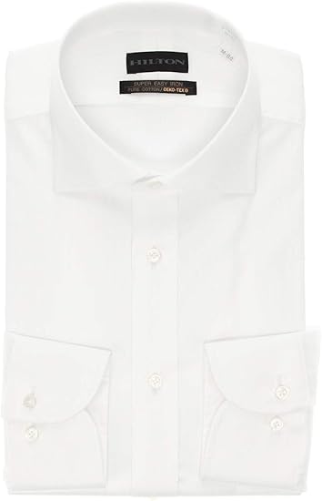 Amazon Co Jp ヨウフクノアオヤマ 洋服の青山 ヒルトン Hilton オールシーズン用 ワイドカラープレミアムスタイリッシュワイシャツ コットン100 Dsd158 服 ファッション小物