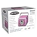 Jensen CD-555 Pink CD Bluetooth Boombox Portable Bluetooth Music System with CD Player +CD-R/RW & FM Radio with Aux-in & Headphone Jack Line-in Limited Edition (Pink)thumb 4