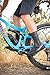 veloToze Tall Gravel Shoe Cover - MTB Overshoes Protect Cycling Shoes on Gravel Trails and Mountain Bike Rides - Protects Shoes and Feet from Rain Black