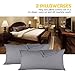 Sunnest 2 Pack Pillow Cases King Size 100% Microfiber Wrinkle Resistant Hypoallergenic Material Envelope Closure End Ultra Soft and Comfortable for Sleep (Grey)