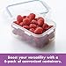 LOCK & LOCK Easy Essentials Storage Food Storage Container Set/Food Storage Bin Set, Clear, 20 Oz (Pack of 6)