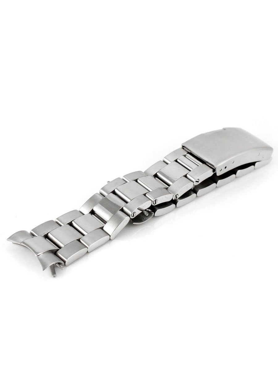 Alienwork IK Watch Strap Silver Stainless Steel Metal Strap