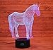 MINGXUAN Unicorn 3D Night Light Touch Table Desk Lamps, 7 Color Changing Lights Fashion Creative Home Decoration Gifts