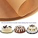 AJSPOW 100PCS Round Unbleached Parchment Paper, Cookie Baking Sheets, 7 inches Premium Brown Parchment Paper Liners, Natural Parchment Paper for Round Cake Pans Circle, Non-Stick Air Fryer Liners
