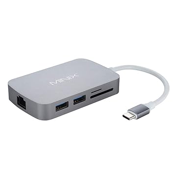 MINIX NEO C, USB-C Multiport Adapter with HDMI - Space Grau (Kompatibel mit Apple MacBook)