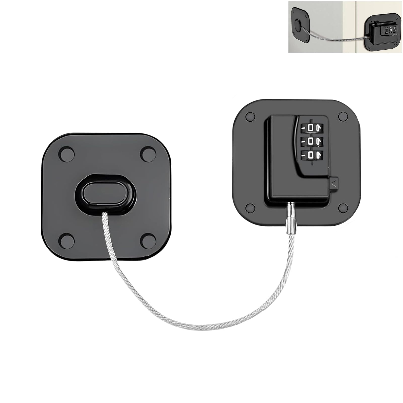 ieron Digital Password Child Safety Lock, No Drilling Fridge Cabinet Doors Multifunctional Child Safety Lock for Fridge Window, Washing Machines, and Doors