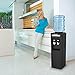 Honeywell HWB1052B2 38-Inch Cabinet Freestanding Hot and Cold Water Dispenser with Stainless Steel Tank to help improve water taste, Back Handle for EASIER HANDLING, Black