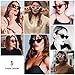SOJOS Retro Vintage Narrow Cat Eye Sunglasses for Women Clout Goggles Plastic Frame SJ2044 with Red/Grey + Black/Grey 2 Pairs of Sunglasses