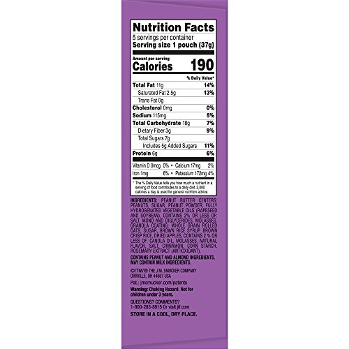 Jif Power Ups Apple Cinnamon Peanut Butter Creamy Clusters Granola