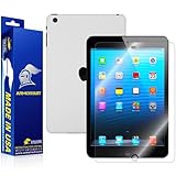 ArmorSuit MilitaryShield - Apple iPad mini Retina Display Screen Protector + White Carbon Fiber Full Body Skin Protector / Front Anti-Bubble Ultra HD - Extreme Clarity & Touch Responsive Shield with Lifetime Free Replacements
